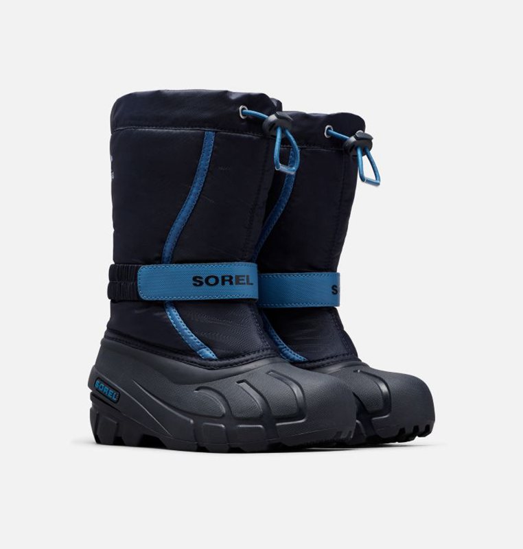 Kids Snow Boots Navy - Sorel Childrens Flurry™ - 183749-YXC